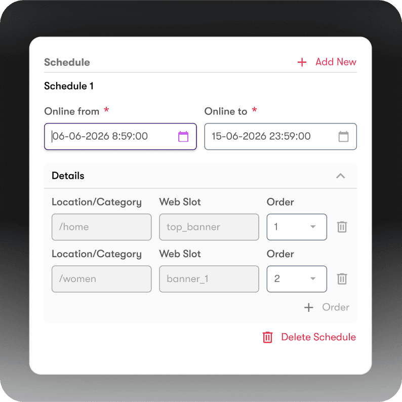 Advanced scheduling: campaign and content timing controls