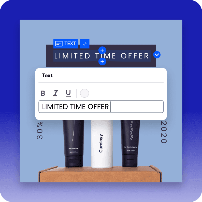 Inline text and layout editing in the live storefront preview